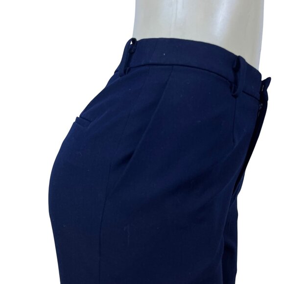 Uniqlo Navy Women's Slim Fit Cropped Dress Pants Size S - Picture 6 of 9
